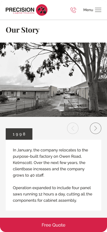 Website Mobile View